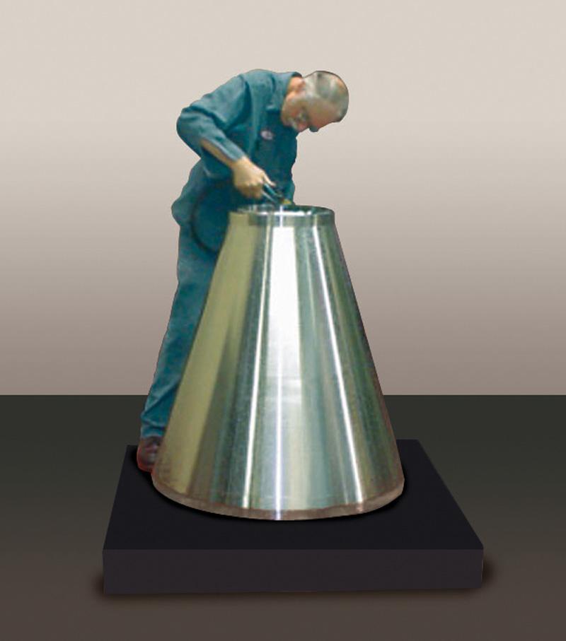 An Inconel 800 Series based concentric reducer used in the petrochemical industry for the cracking of oil into its various components.